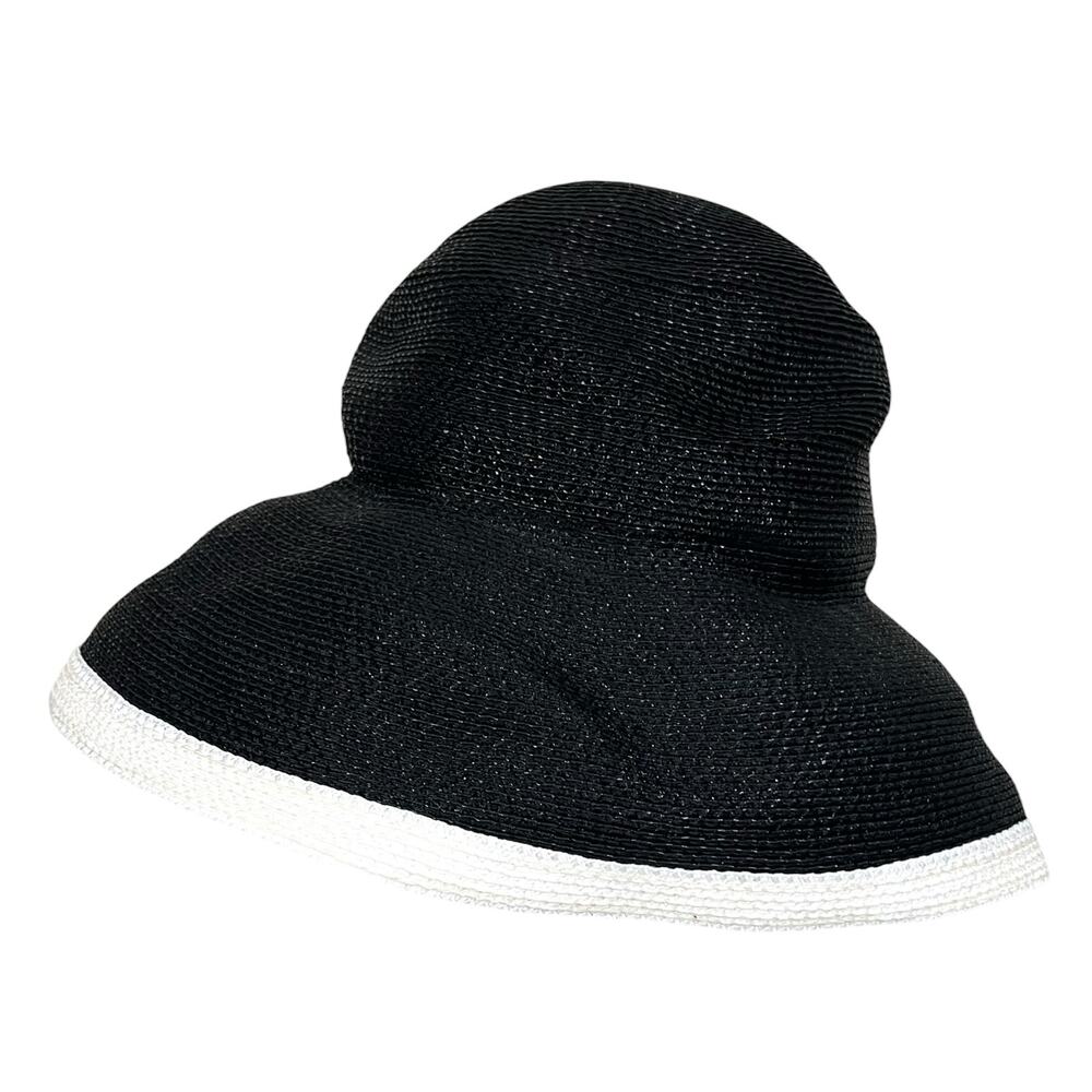 Vintage Frank Olive Women’s Bucket Hat Woven Black White